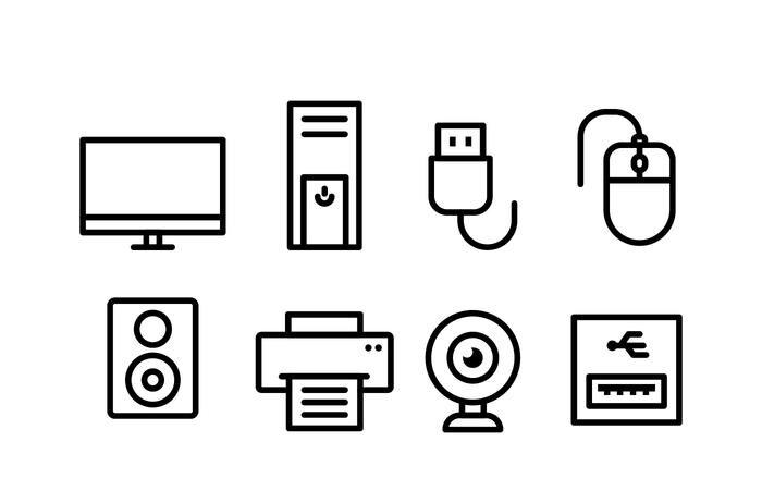 computer-accessories-icon-set-vector